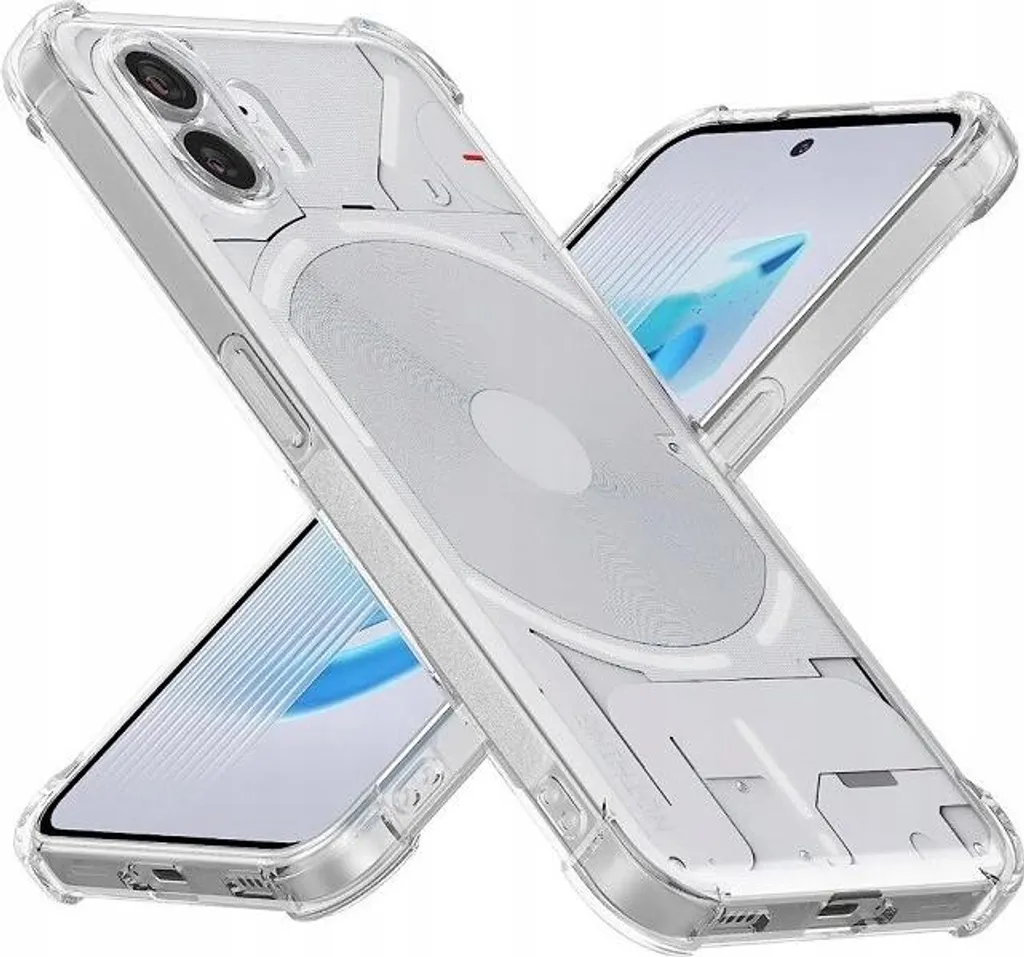 Custodia in silicone Armor Antishock per Nothing Phone 2, trasparente