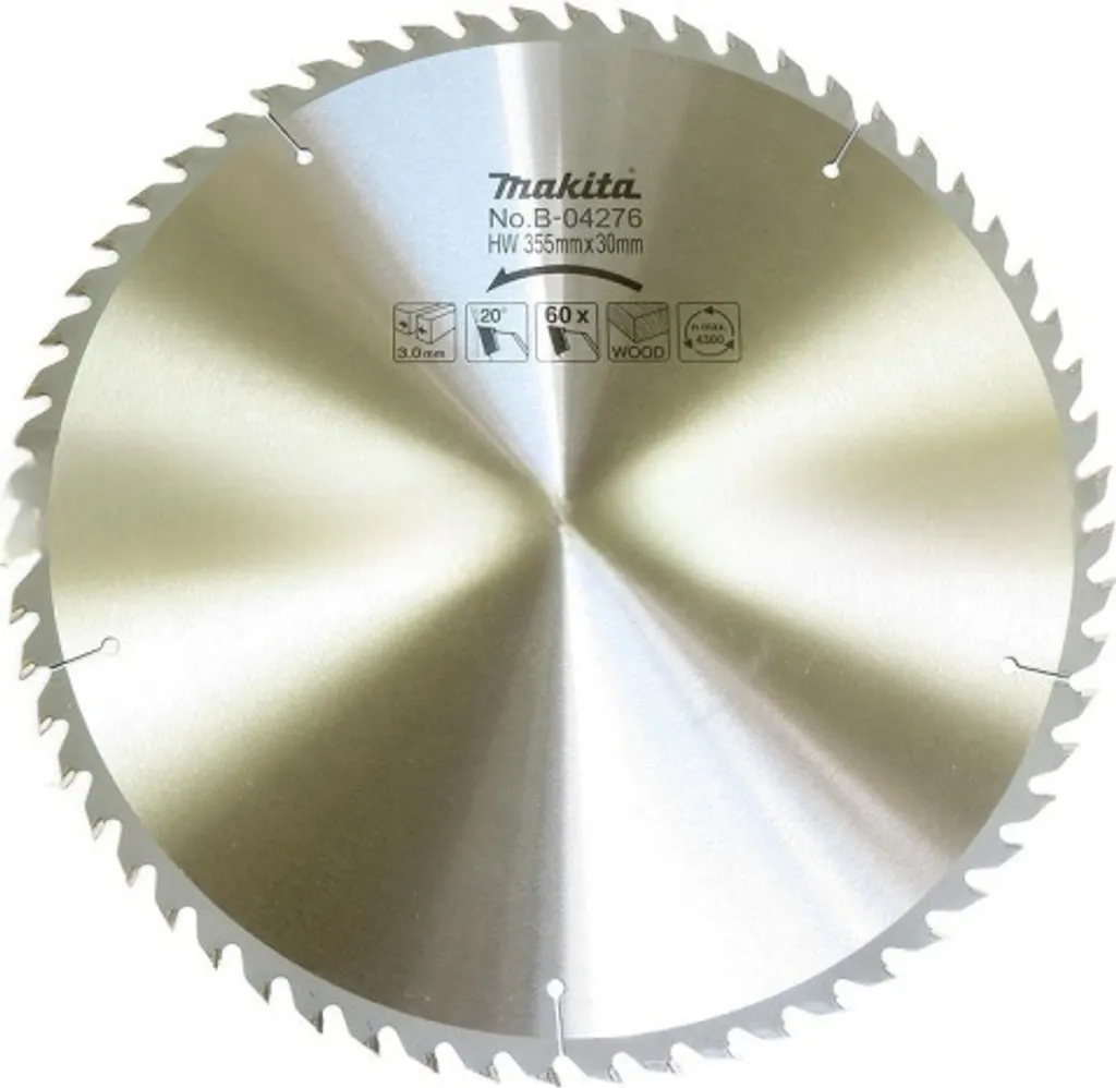 Disque de coupe bois 355mm Makita B-04276 pour scie stationnaire
