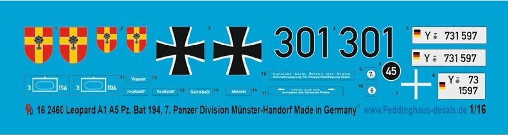 Torro Leopard A1 A5 Pz.Bat 194 7. Panzer Division Münster-Handorf 1220002460