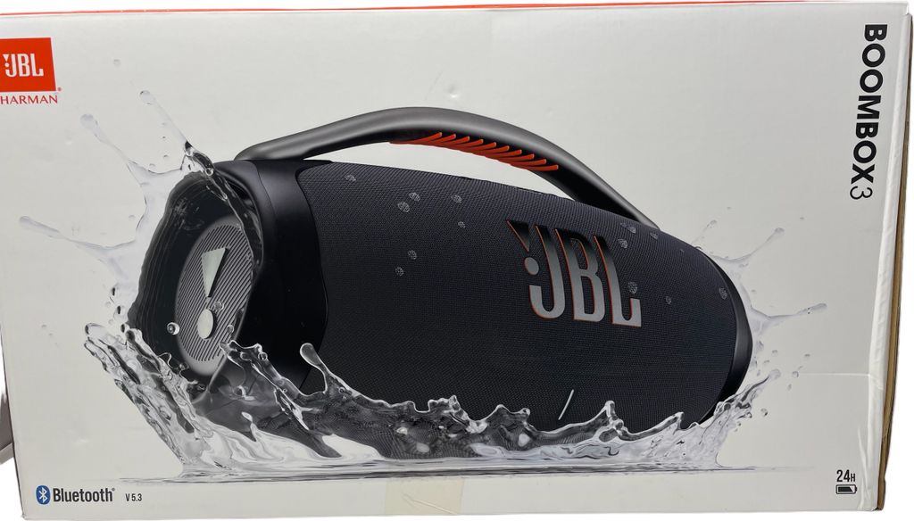 JBL BOOMBOX 3 Tragbarer Stereo-Lautsprecher Schwarz Produktbild 