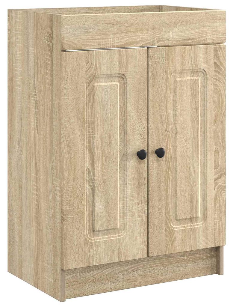 Unter dem Waschbecken Badschrank Sonoma-Eiche 56 x 37,5 x 81 cm