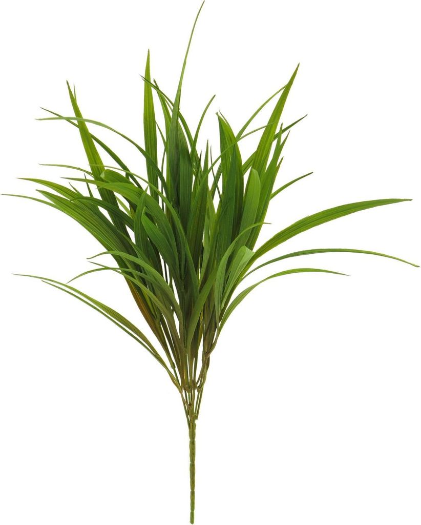 artplants.de Fake Gras Schilfgras MEIFEI, Steckstab, grün-braun, 55 cm - Deko Grasbüschel