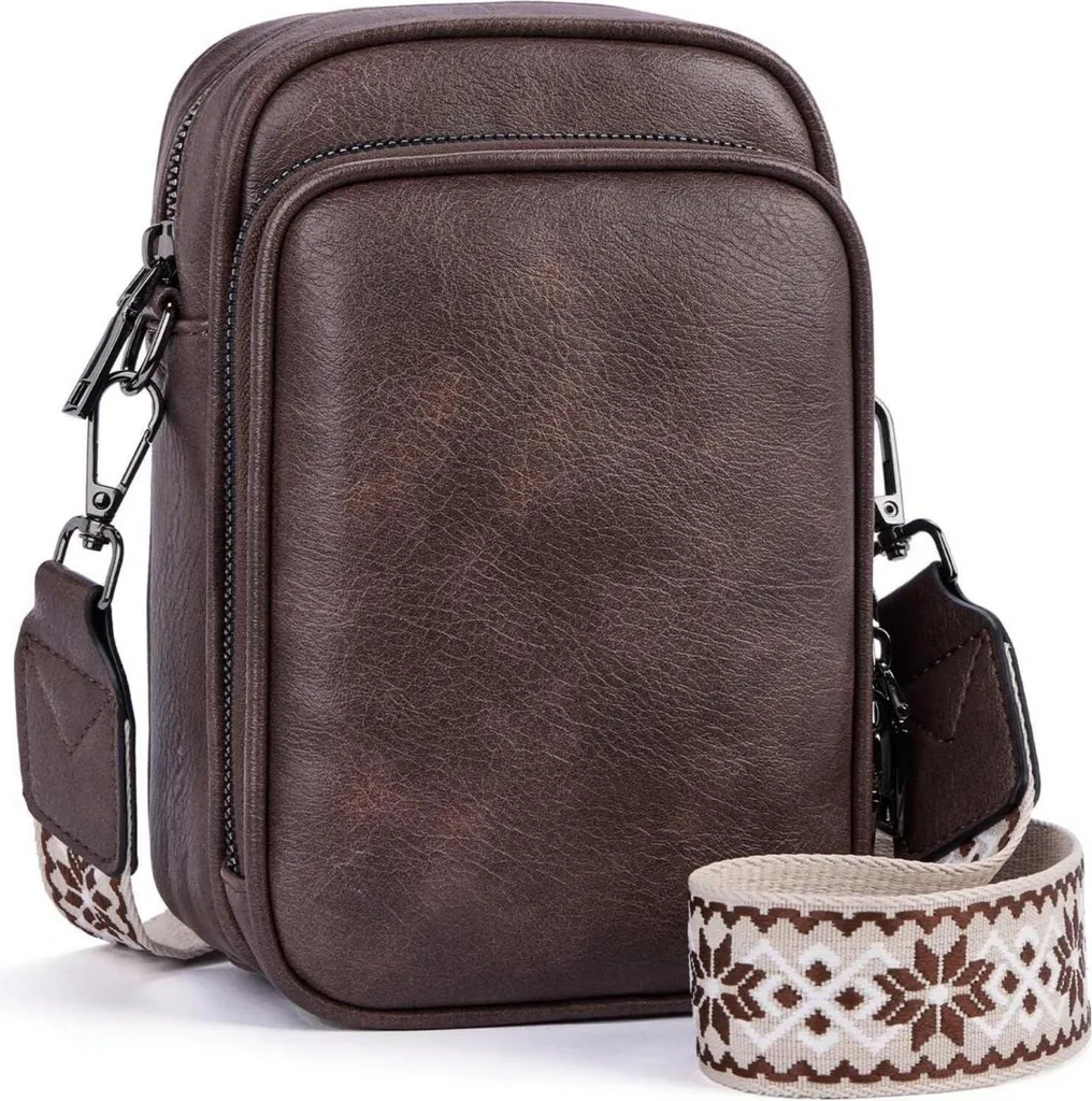 MUIIKOLA Borsa da Viaggio RFID Pelle: Sicurezza Smartphone in Movimento