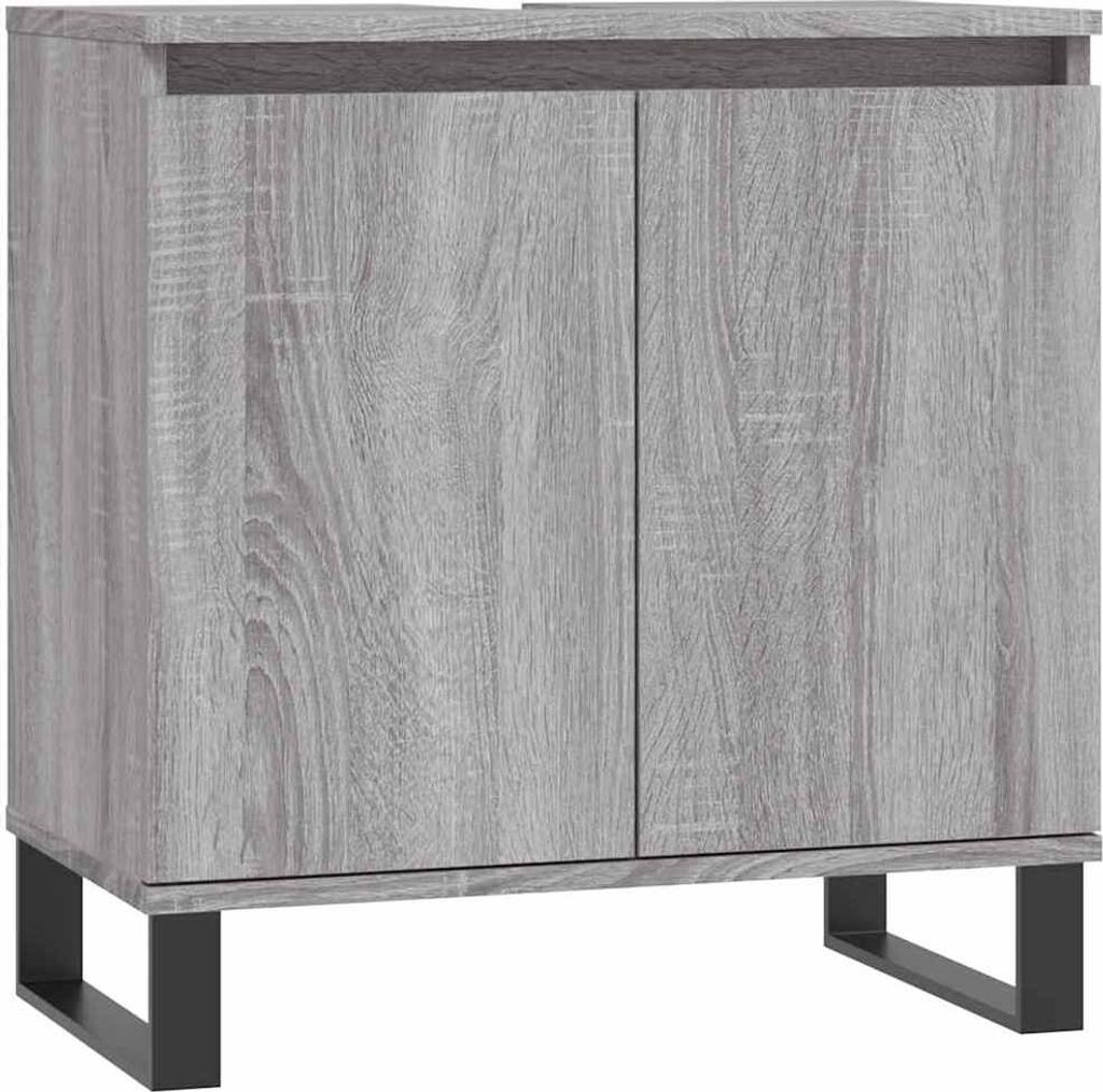 vidaXL Koupelnová skříňka Grey Sonoma 58x33x60 cm Dřevěný Obrázek produktu 