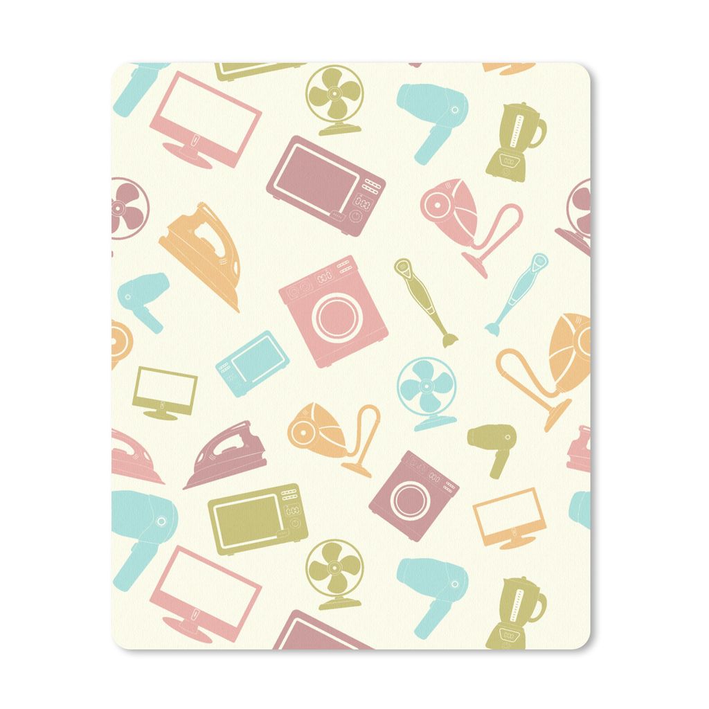 MuchoWow Mauspad Mousepad Patronen - Haushalt - Elektronik - Retro 19x23 cm - Mousepads - Maus Mat - Pad - Mausunterlage - Mauspads - Spielen