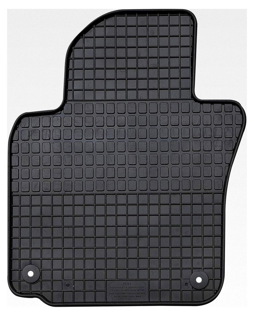 Fahrer Gummimatte Premium 1-teilig schwarz