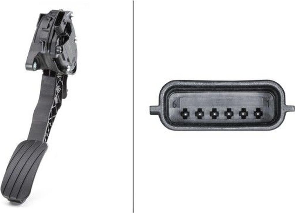 Sensor Fahrpedalstellung Schaltgetriebe 6-polig HELLA für u.a. RENAULT MASTER