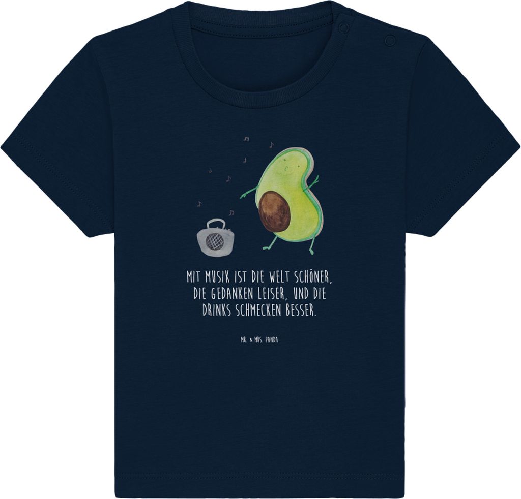 Mr. & Mrs. Panda  T-Shirt Avocado Tanzen 6. - 12. Monat - Produktbild 
