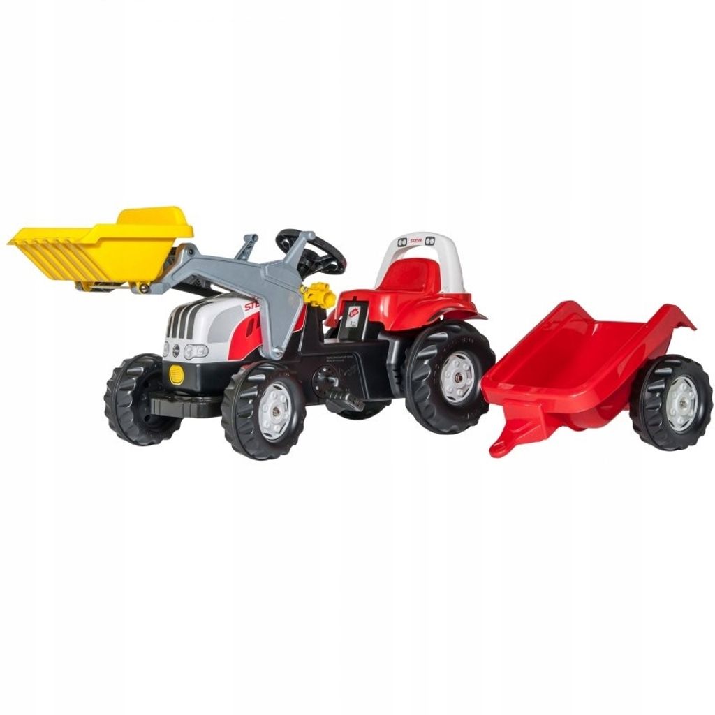 Treppe Traktor RollyKid Steyr 6165 CVT junior rot Produktbild 