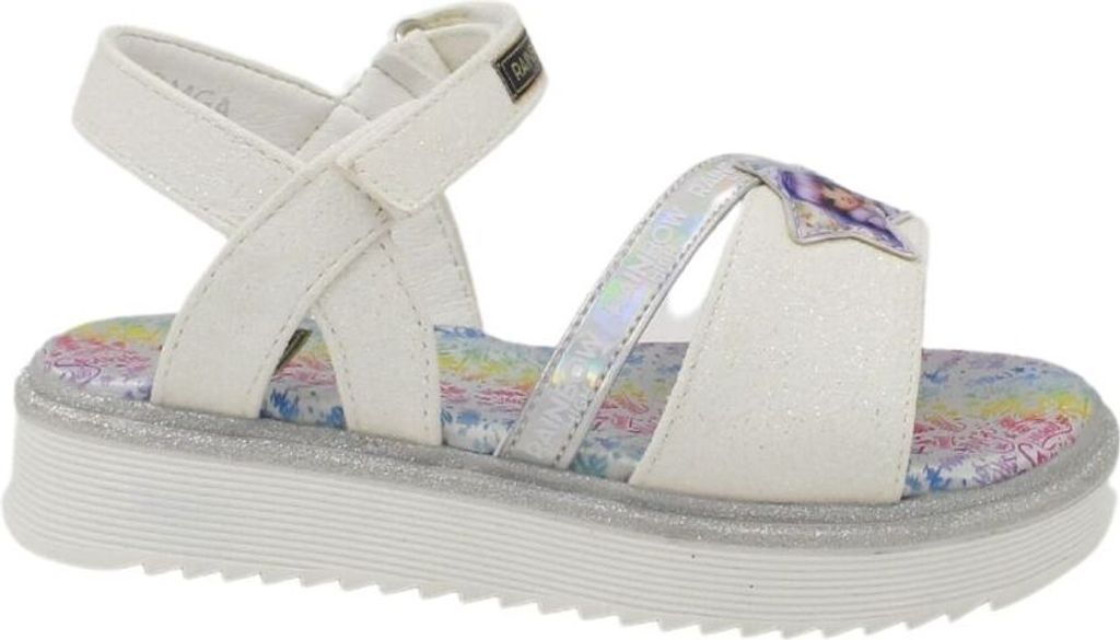 City Sandale Rainbow High Weiß 27