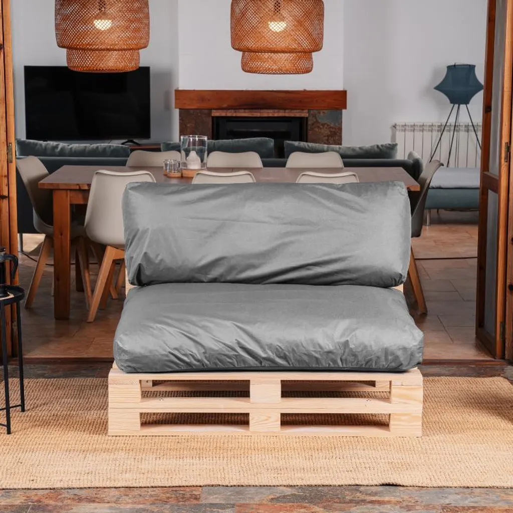 Coussin Palette Imperméable - Solution Déhoussable pour Salon Jardin - 5