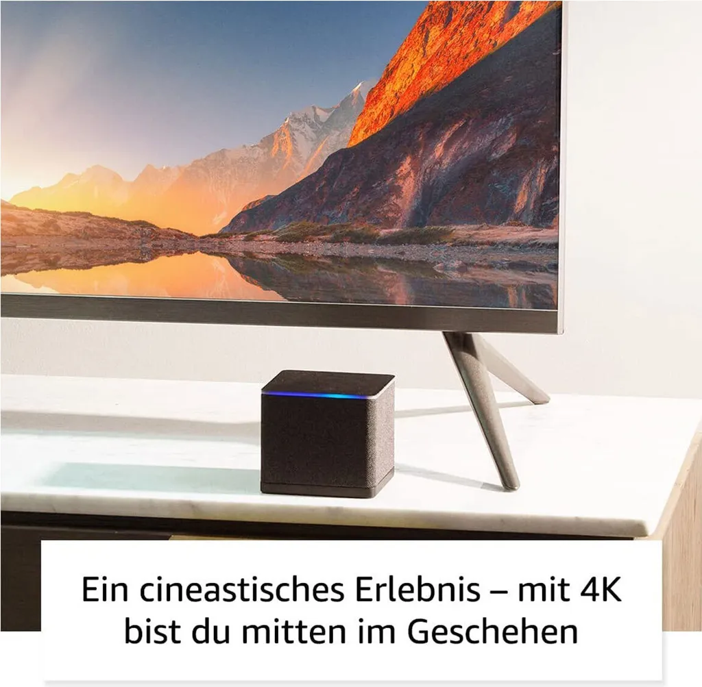 Box TV 4K Amazon Fire TV Cube 3ème Génération avec Alexa Intégrée Noir