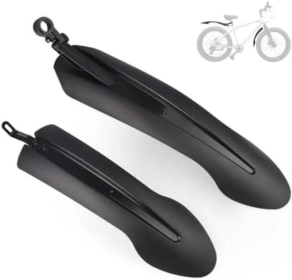 Garde-boue avant arrière noir pour vélo à pneus larges Fat Bike VTT