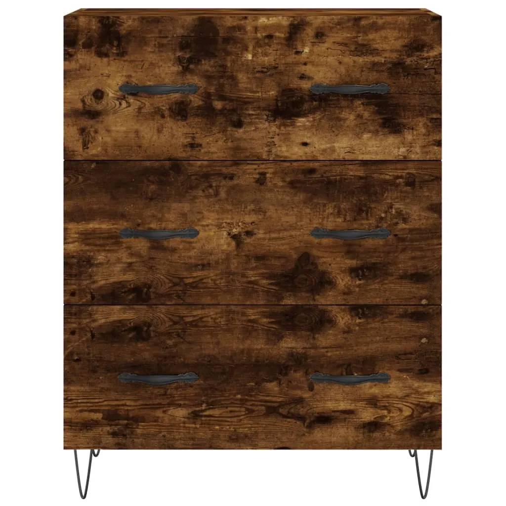 vidaXL Credenza Rovere Affumicato 69,5x34x90 cm | Mobile Contenitore Robusto - 6