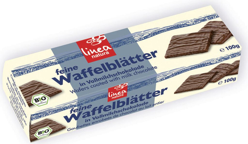 Linea Natura - Linea natura Vollmilch Waffelblätter - 100g Produktbild 