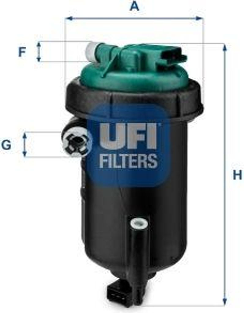 UFI 55.148.00 Kraftstofffilter OE 1606450480 kompatibel mit Jumper, Ducato, Boxer