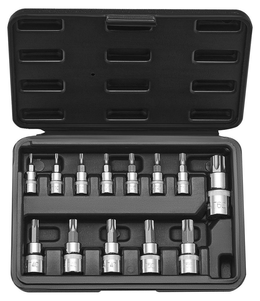 Juego de 13 piezas de brocas y llaves de vaso Torx VEVOR, Imagen del producto 