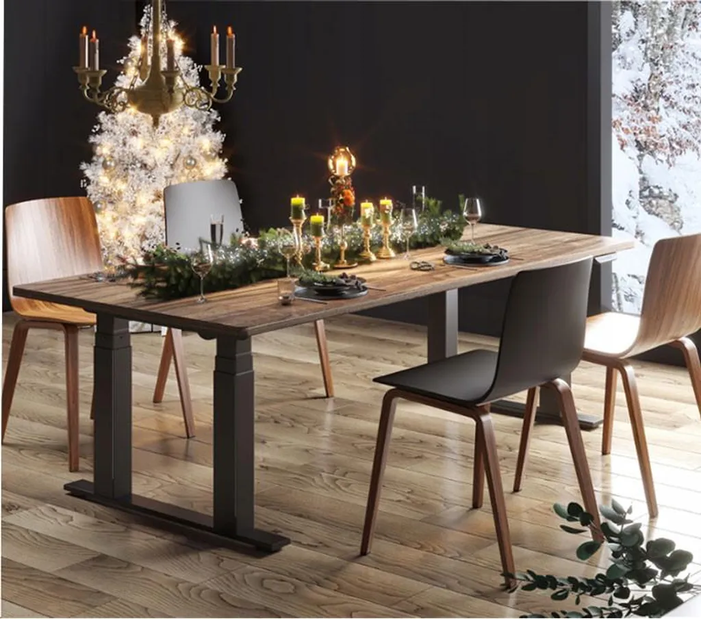 Plan de travail brun foncé 140x80 cm DT1408 pour table à manger