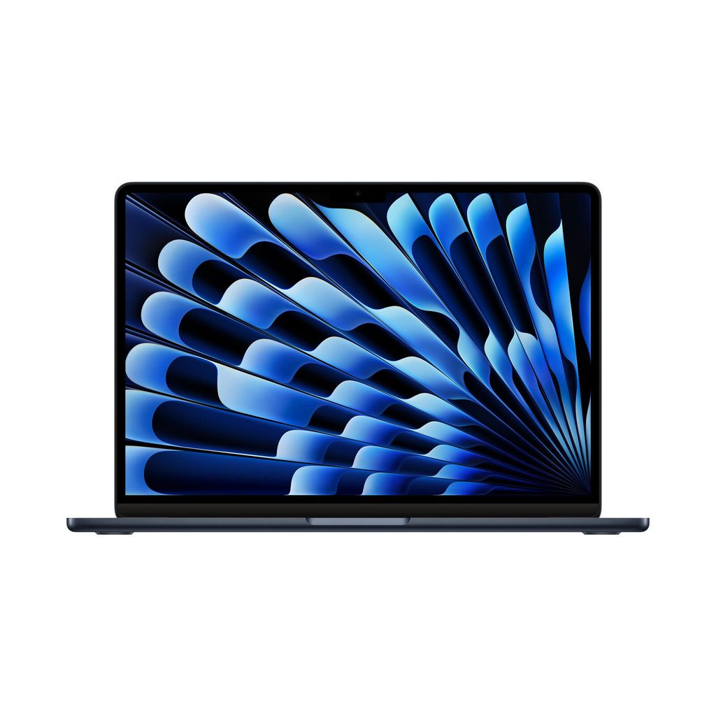 Apple MacBook Air, 13 Zoll, 2024, Mitternacht, M3, 8-Core CPU, 10-Core GPU, 16 GB, 256 GB SSD (30 Watt Ladegerät), Farbe:
