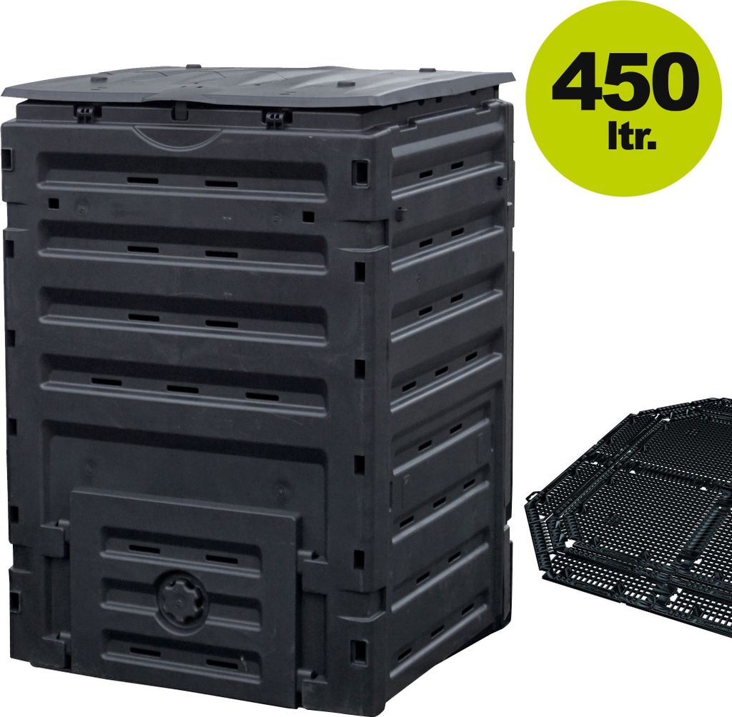 ECO-Master Komposter 450 L, schwarz INKL. Bodengitter Produktbild 