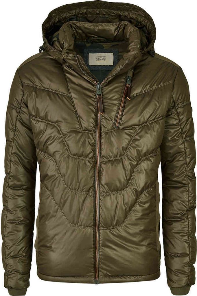 26157 Camel Active, , Herren Winterjacke, warm gefütterte Steppjacke, brown, 35