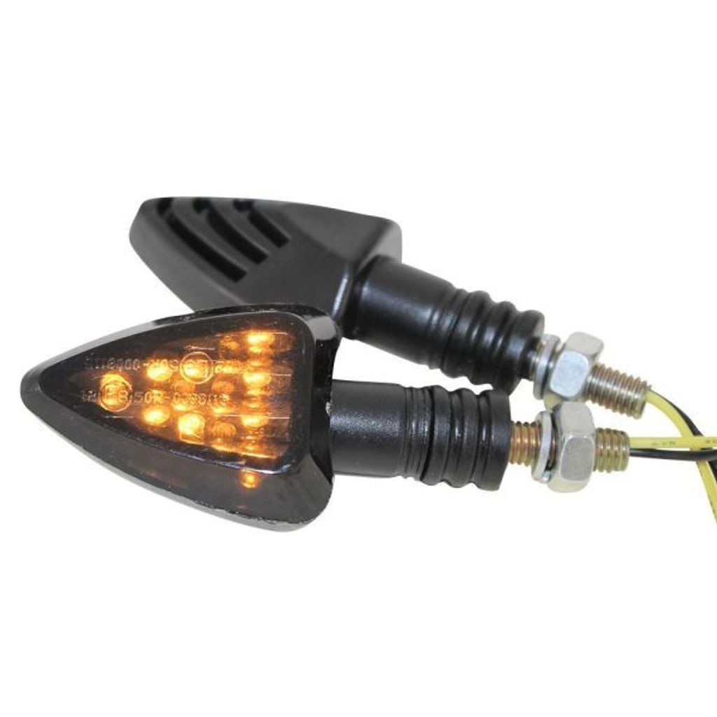 Motorrad LED Blinker Jake schwarz getönt