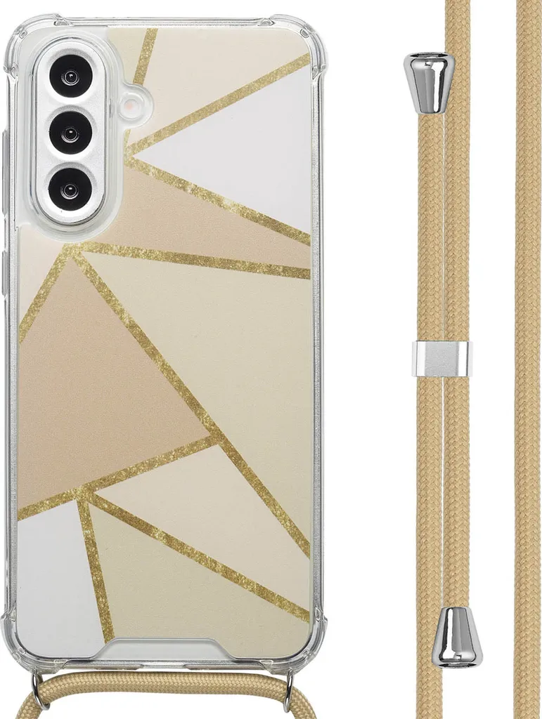 Custodia Professionale imoshion Samsung A56 Beige Graphic con Fascia