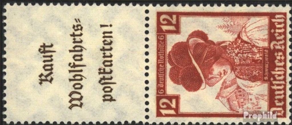 Briefmarken Deutsches Reich 1935 Mi S239 gestempelt Volkstrachten