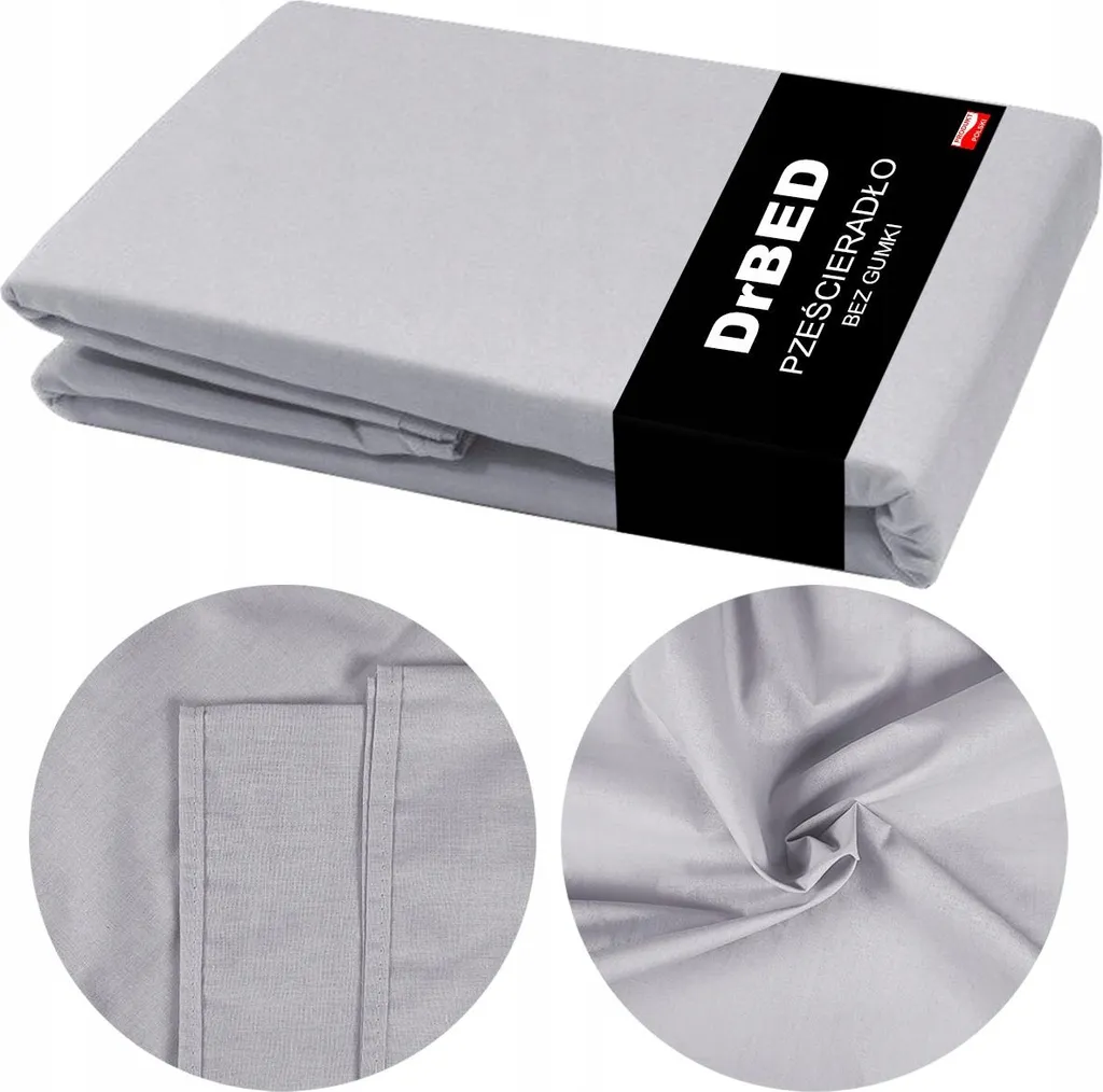 Lenzuolo Sotto con Angoli 160x210 Cotone Grigio | Traspirabilità Top