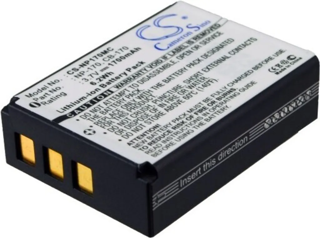 Batteria TECHTEK NP-170 per Ordro e Speed | 1700mAh Alta Qualità