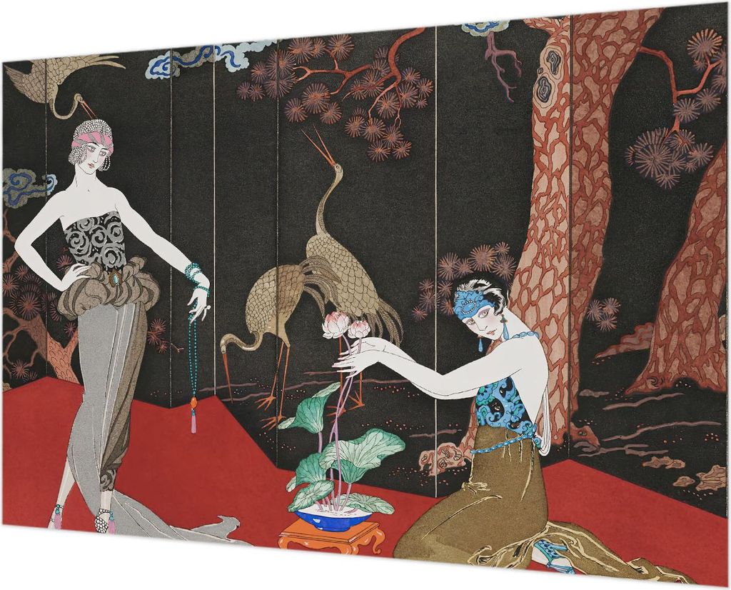 Wandtapete - Dekorative Tapete für Wohnzimmer - Tapetenfolie für Wanddekoration - 152x104 cm - Elegante Szene