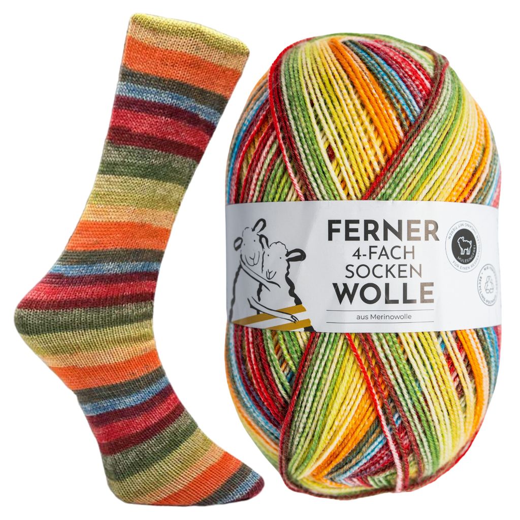 Sockenwolle regenbogen Clearance
