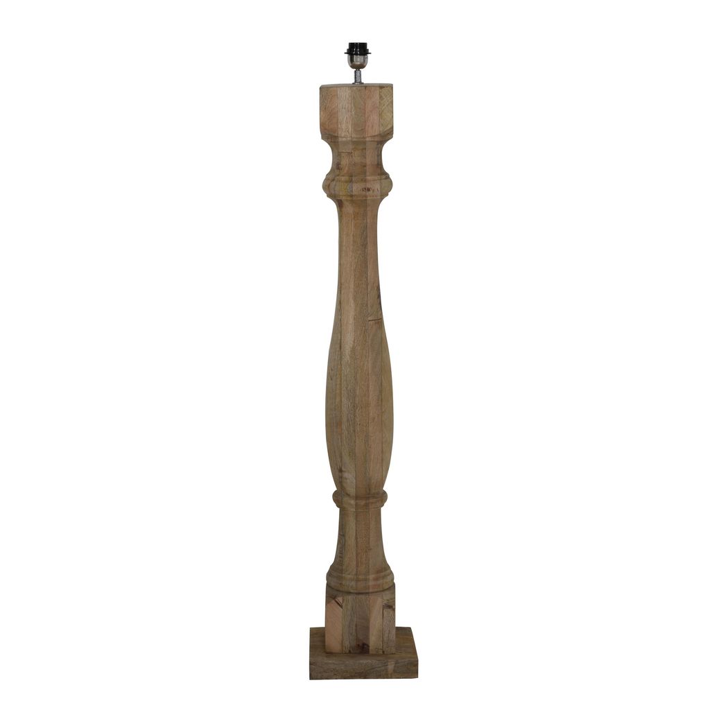 Light & Living - stehlampe - Robbia - braun - holz - einzelne leuchte - E27 - 7027884