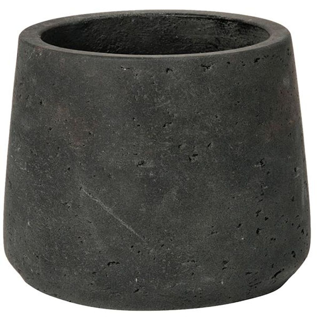 Keramische bloempot, antraciet-zwart, diameter 13,5 cm, Productafbeelding 