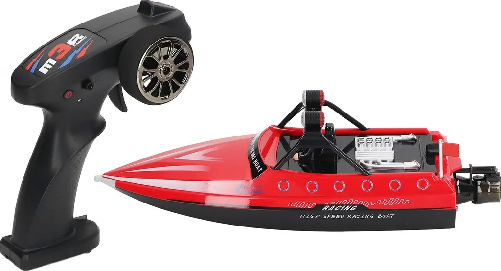 Bateau télécommandé 80m rouge - Jeu d'extérieur pour lac et piscine RC - 6