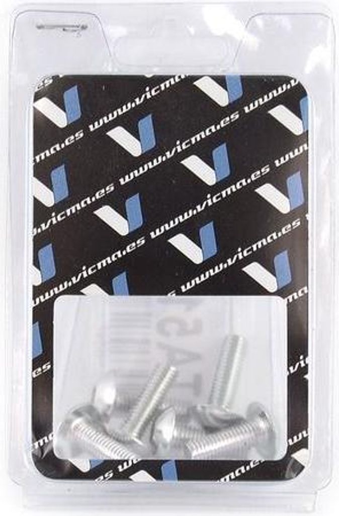 6x VICMA Schraube TA515PL Aluminium Blisterpack