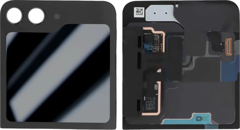 Écran extérieur original Samsung Z Flip5 Graphite avec vitre tactile