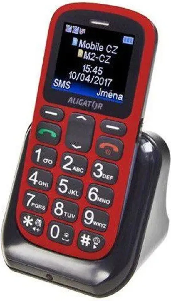 Téléphone Portable Grosses Touches ALIGATOR A321 pour Personne Âgée