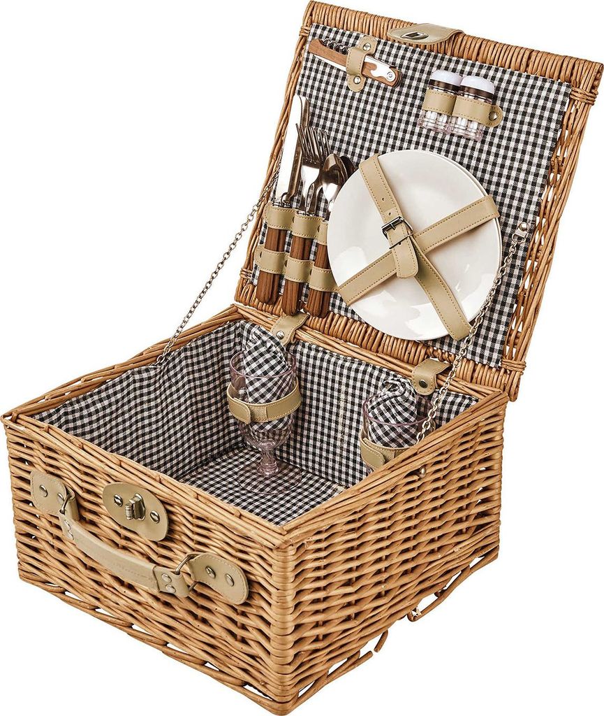 BUTLERS Picknickkorb A DAY IN THE PARK 4er-Set