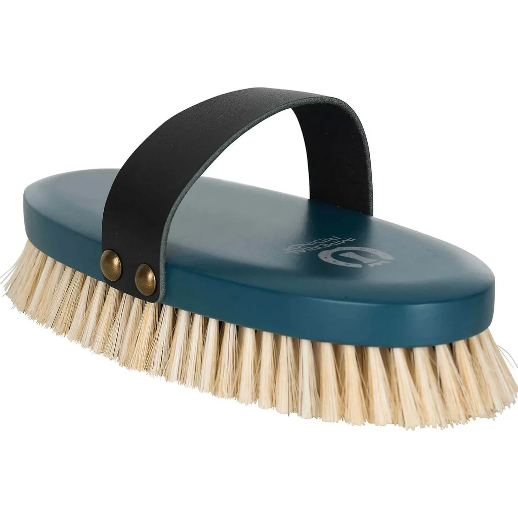 Brosse de Pansage Souple Forest Green IRH pour Brillance du Cheval