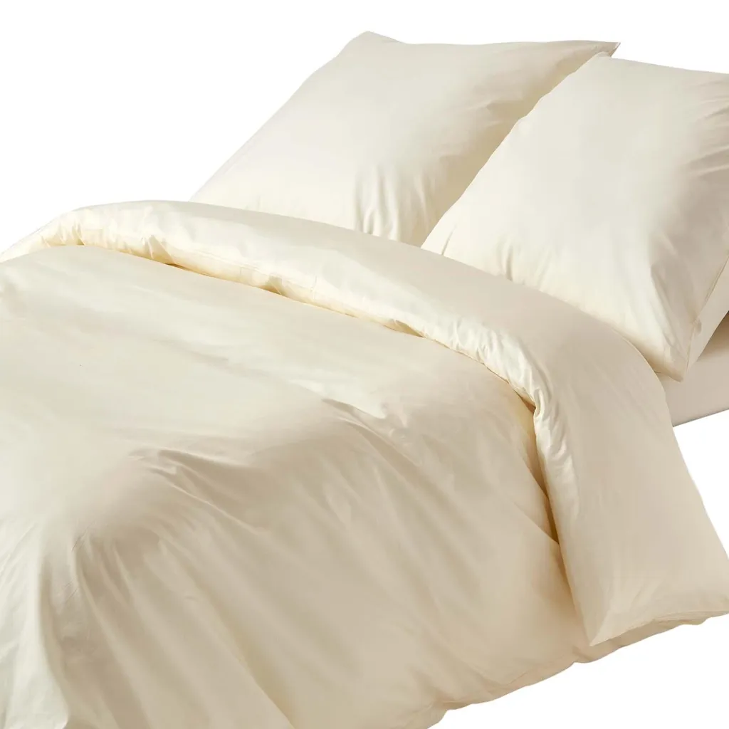 Set Copripiumino Vaniglia 240x220 Homescapes | Lusso Cotone Egiziano