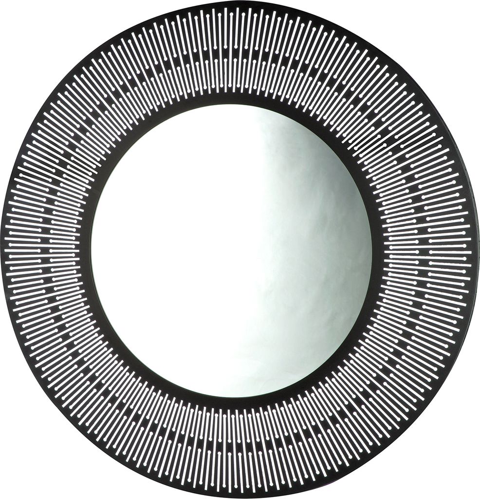 Casablanca by Gilde Spiegel rund Como schwarz H. 76 cm, Produktbild 