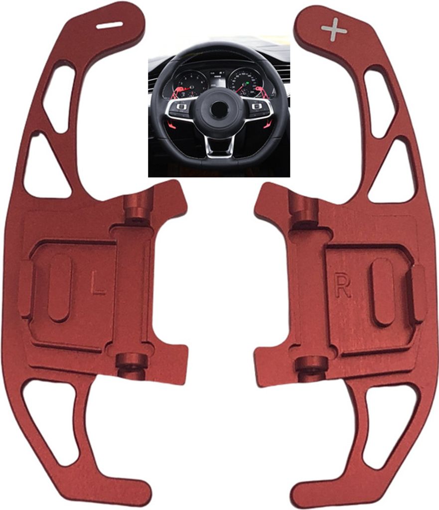 INF Pádla na volant pro řazení 1 páru Červené Obrázek produktu 