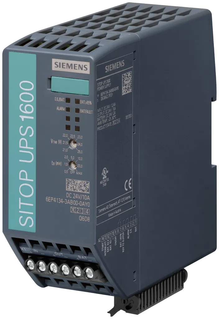 Siemens 6EP4134-3AB00-0AY0 UPS 24V 10A avec Gestion de Batterie Intelligente