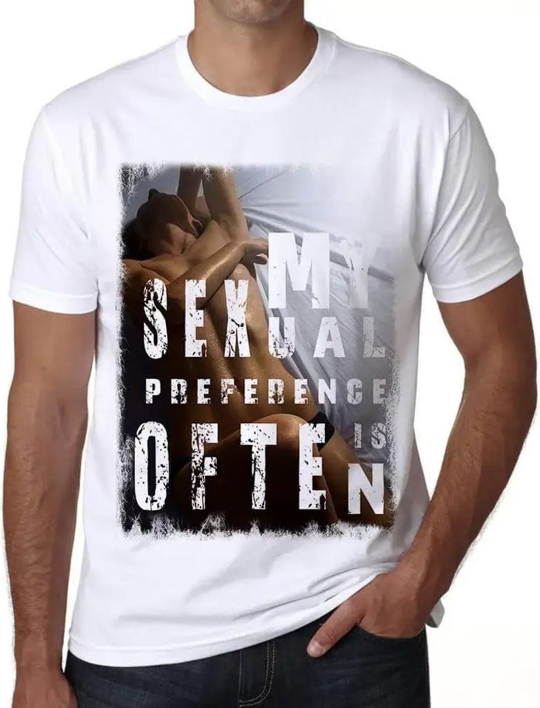 Herren Grafik T-Shirt y Vorliebe – y Preference – Öko-Verantwortlich Vintage Jahrgang Kurzarm Lustige Druck Geburtstag Geschenk Mann