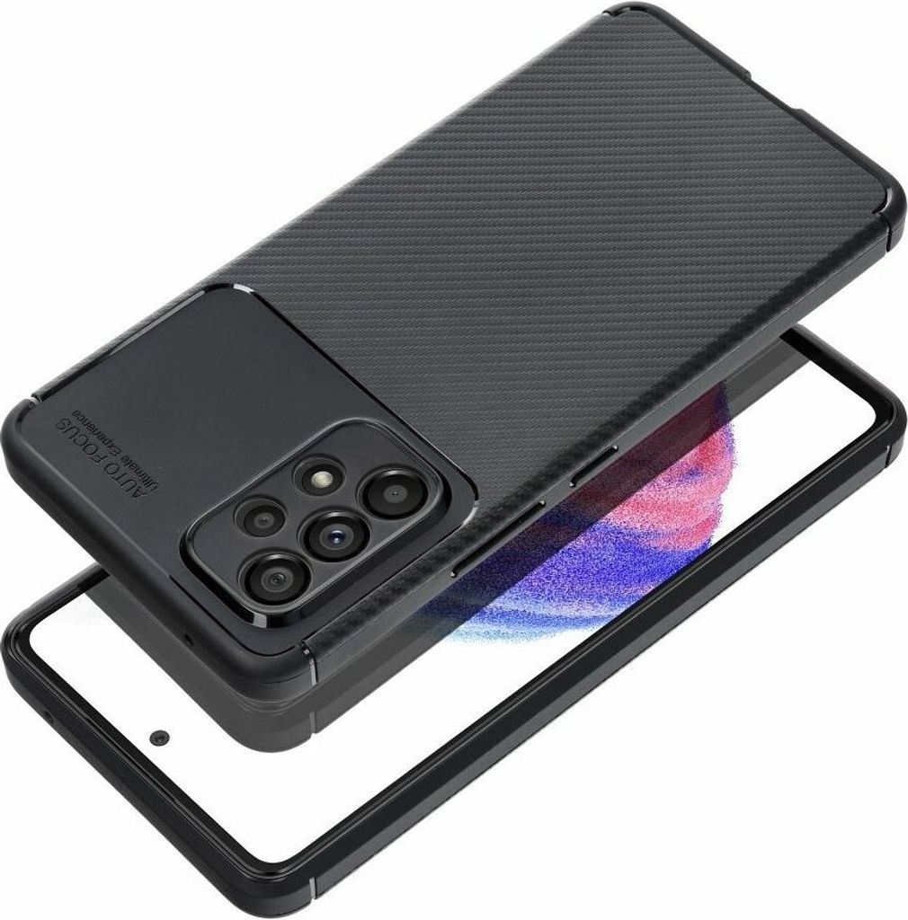 Silikon Hülle Bumper Carbon kompatibel mit SAMSUNG GALAXY S24 Case TPU Soft Handyhülle Cover Schutzhülle Schwarz