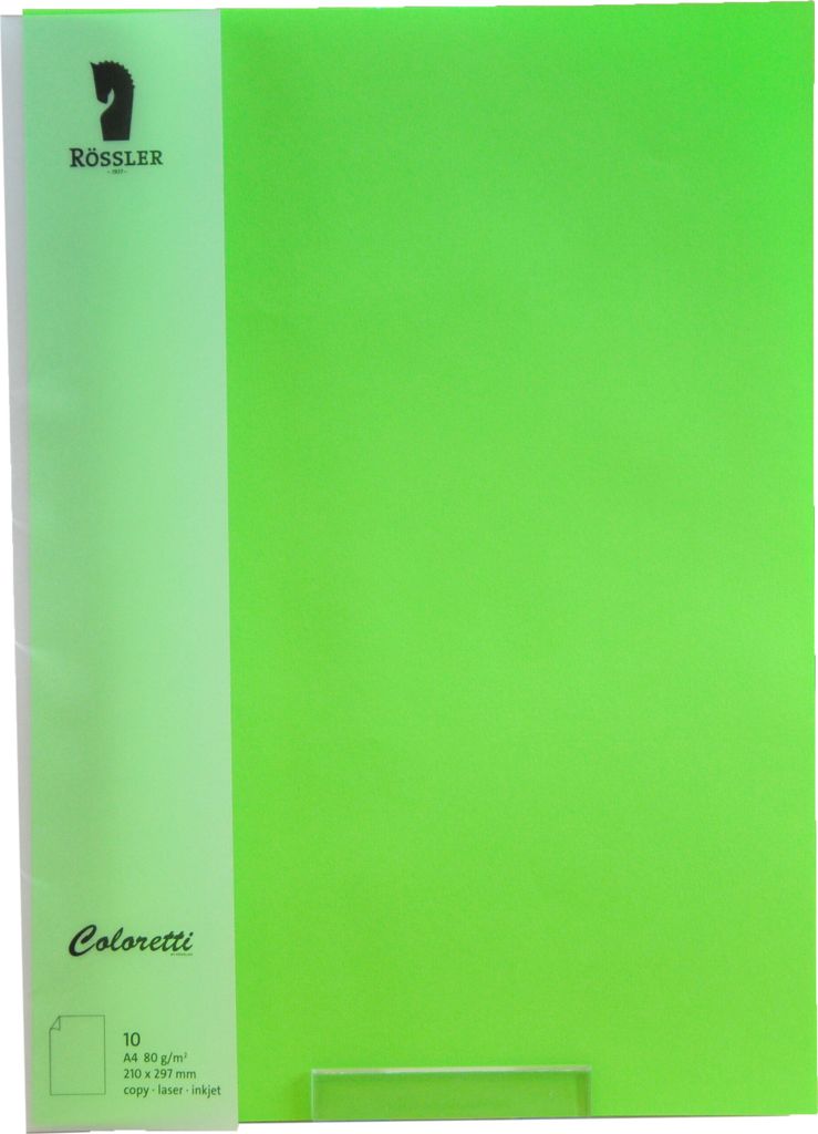 Rössler Coloretti de Briefpapier, 80 g/m², hellgrün