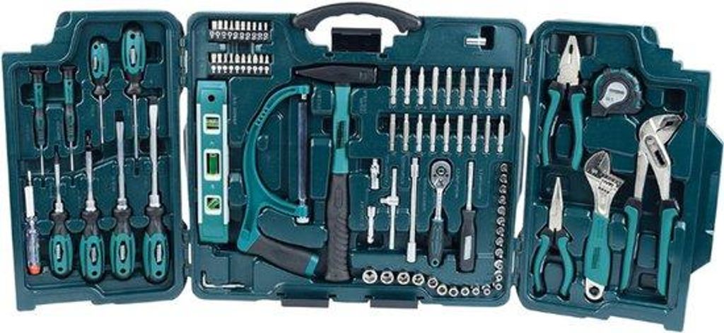Universal Werkzeugkoffer - 89-Teilig - Allzweck-Werkzeugset Für Haushalt Und Basteln - Blau - Ideal Für Handwerker - Selbstbau - Professionell