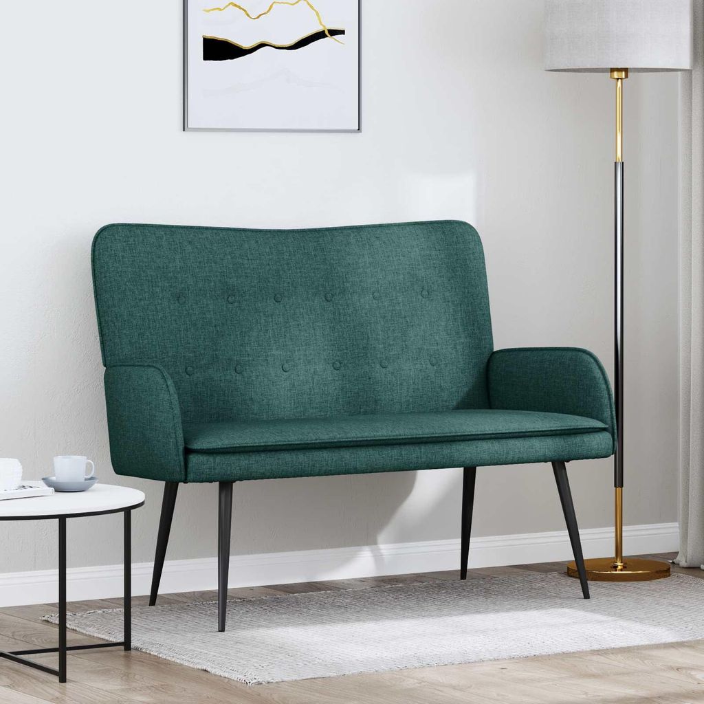 Maison Exclusive - 2-Sitzer Sofa Dunkelgrün 115 x 61 x 87 cm Stoff