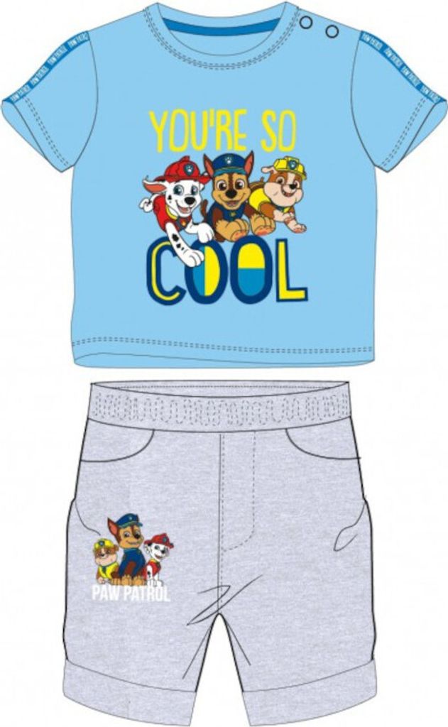 Baby-Bekleidungs-Set: PAW Patrol "You're so Cool" | türkies-grau,68